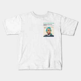 USD000010 - Abraham Lincoln as Blue Hair Literate Punk Kids T-Shirt